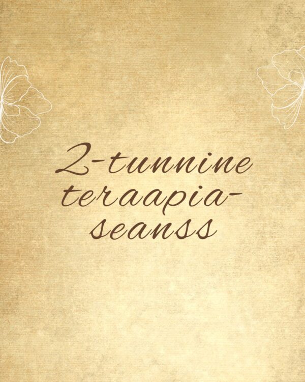 2-tunnine teraapiaseanss