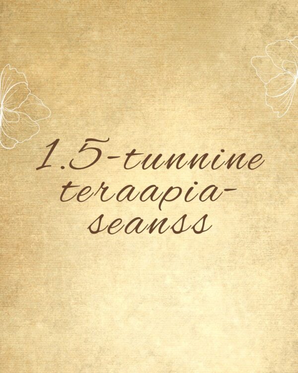 1.5-tunnine teraapiaseanss